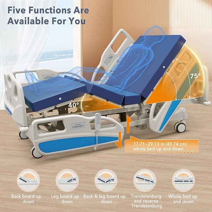 5 motors / function electric bed - 2